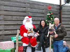 Katie, Hope, and Santa