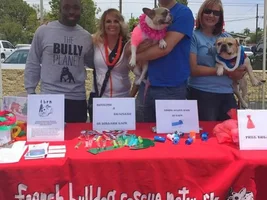 FBRN Booth at Adoption Event in Southern CA- come meet Rocco & Travis!