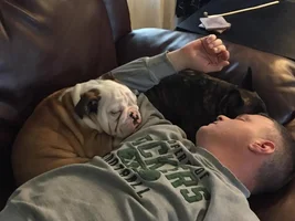 Naptime with Daddy - Cheli and Lambeau