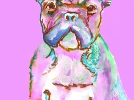 Beautiful French bulldog paintings by my buddy Oscar